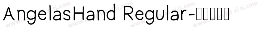 AngelasHand Regular字体转换